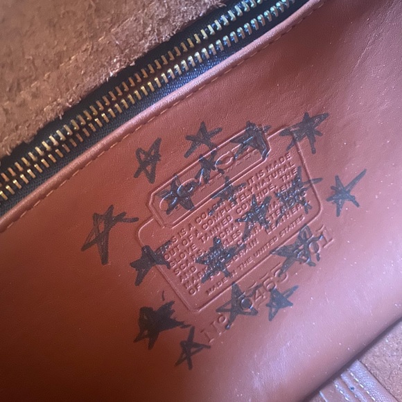 CLASSIC BRITISH TAN CROSSBODY STAR Bag FLAWED - Picture 7 of 16